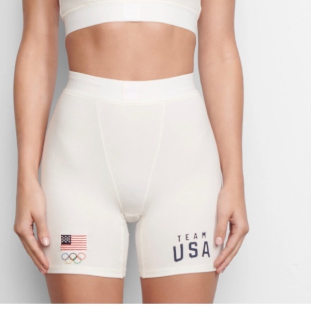 Skims Team USA Olympic capsule Ribbed shorts size 2XL new with tag